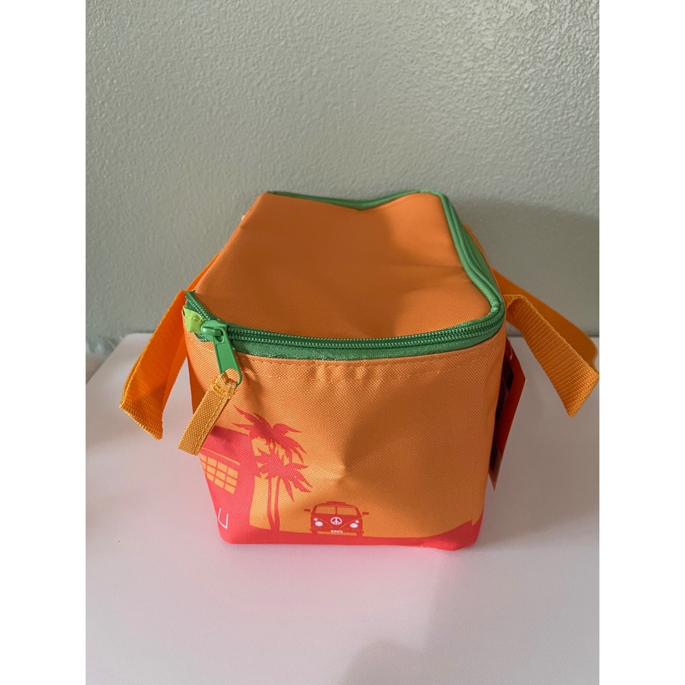Trader Joe's Insulated Mini Lunch Bag Orange Green Palm Tree Collection 2026 - Picture 6 of 12